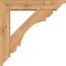 Ekena Millwork Olympic Traditional Smooth Bracket w/ Offset Brace, Western Red Cedar, 5 1/2"W x 24"D x 24"H BKT0604X24X24OLY01SWR - alternate 4